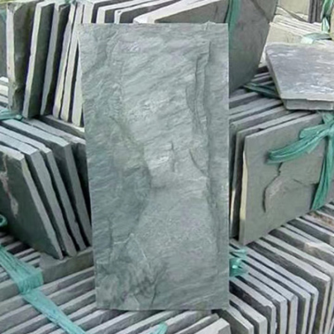 Green slate wall panels Green slate wall panels